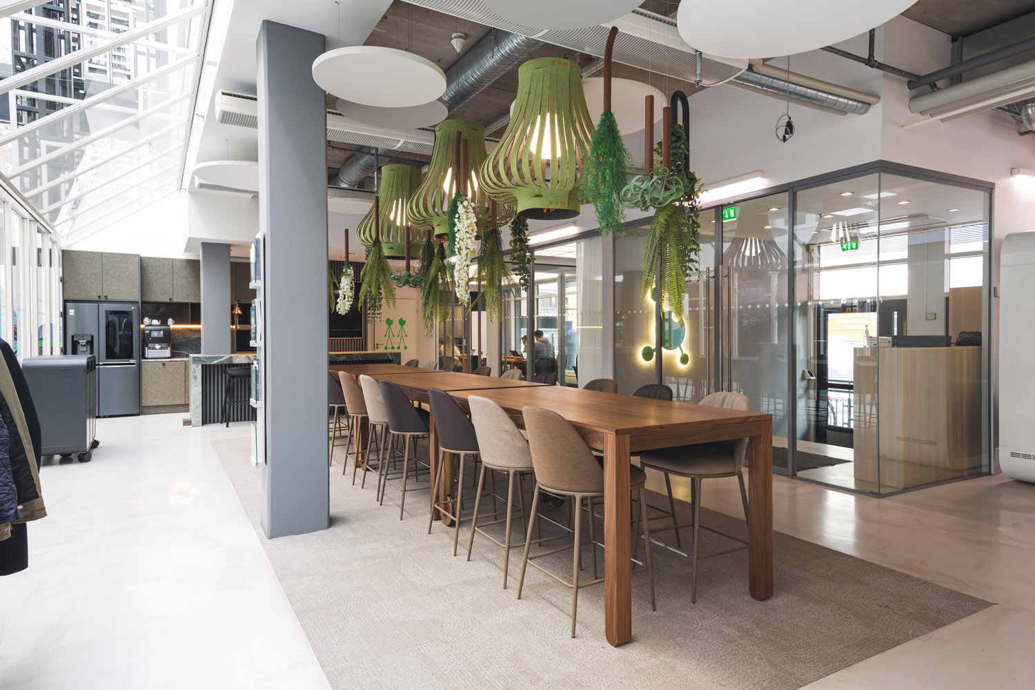 The Turun Teknologiakiinteistöt office on the street level of BioCity serves as the company's showroom.